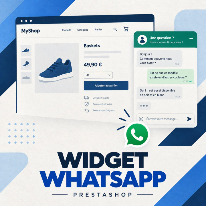 Widget WhatsApp para PrestaShop