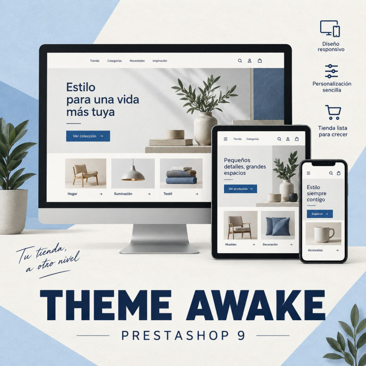Theme Awake para PrestaShop 9